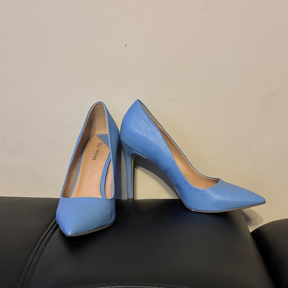 Blue High Heel Pumps